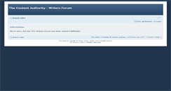 Desktop Screenshot of forums.thecontentauthority.com
